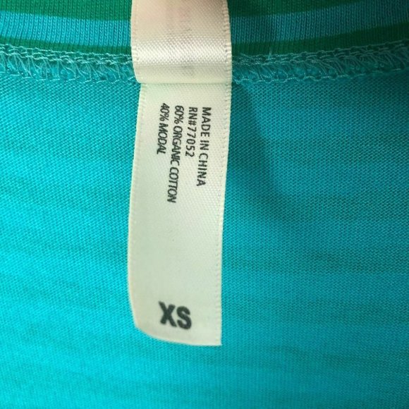 NWT Threads 4 Thought Womens Beatrice Dress XS Green Striped T-shirt Scoop Neck - Picture 6 of 7